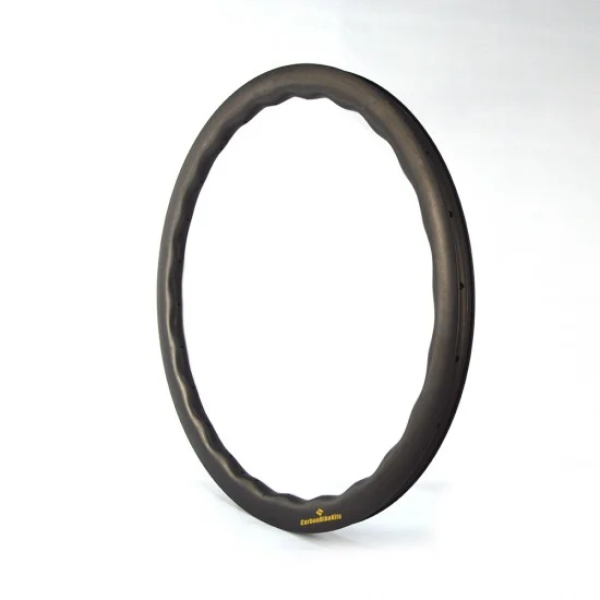 360g Ultralight 700C 45x31mm Wavy Shape Carbon Tubeless Gravel / CX Rim